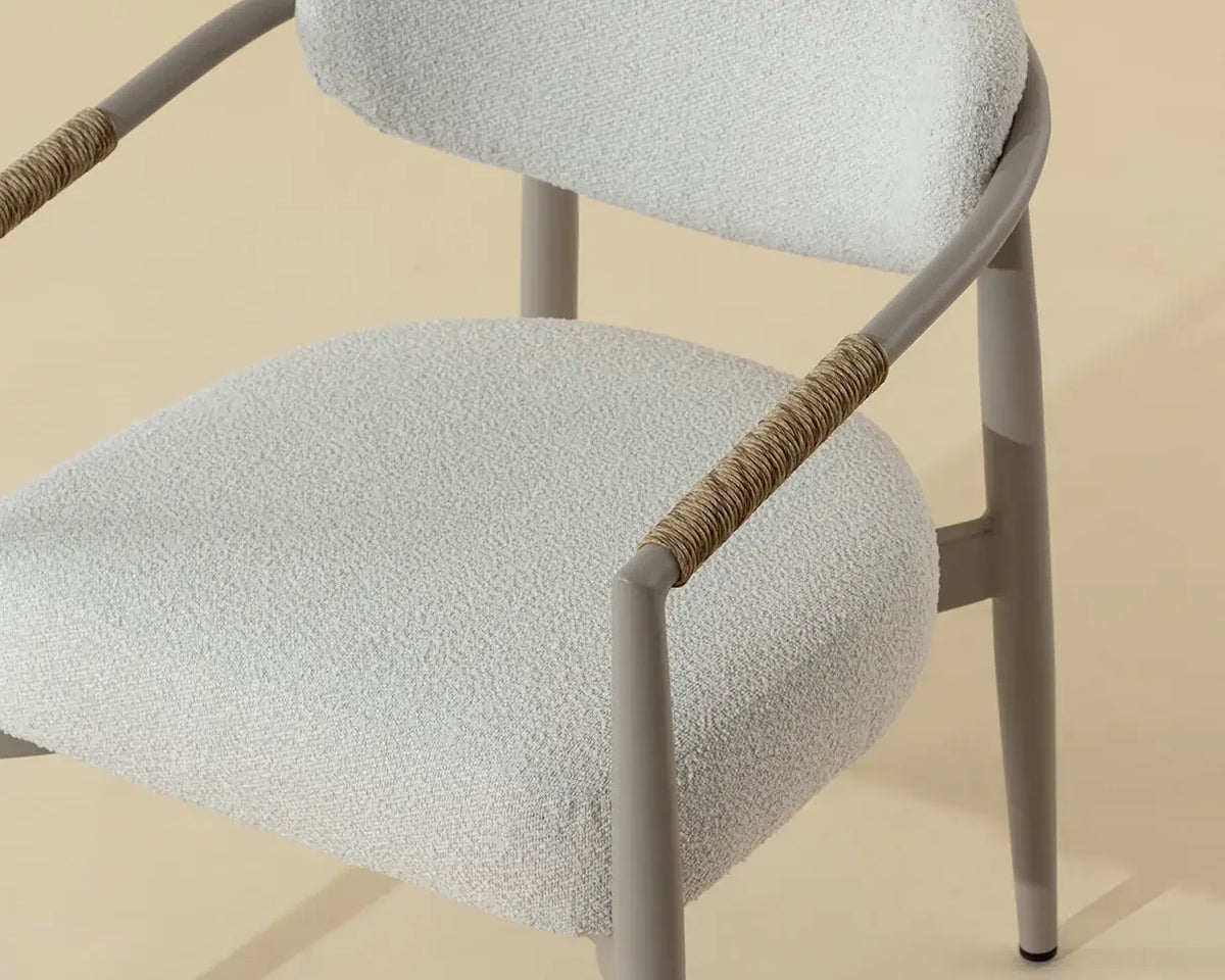 SUNPAN MARITA DINING ARMCHAIR - GREIGE - LOUIS CREAM 112102
