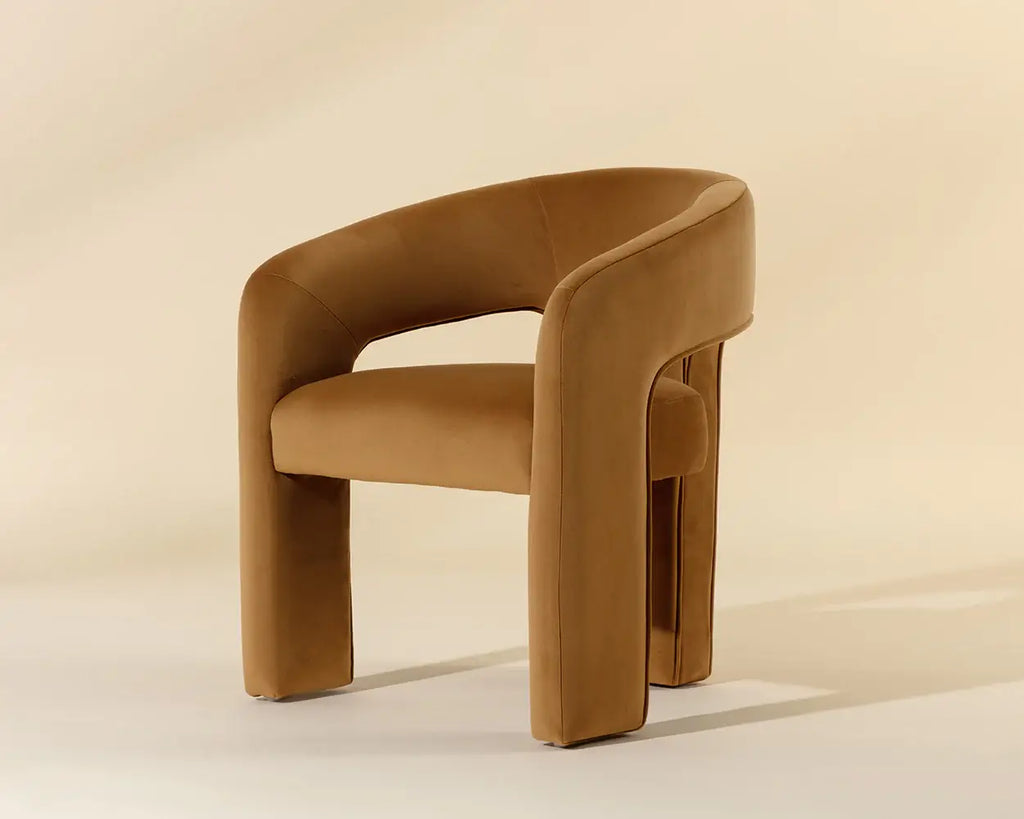 SUNPAN ISIDORE DINING ARMCHAIR - MEG GOLD 112112