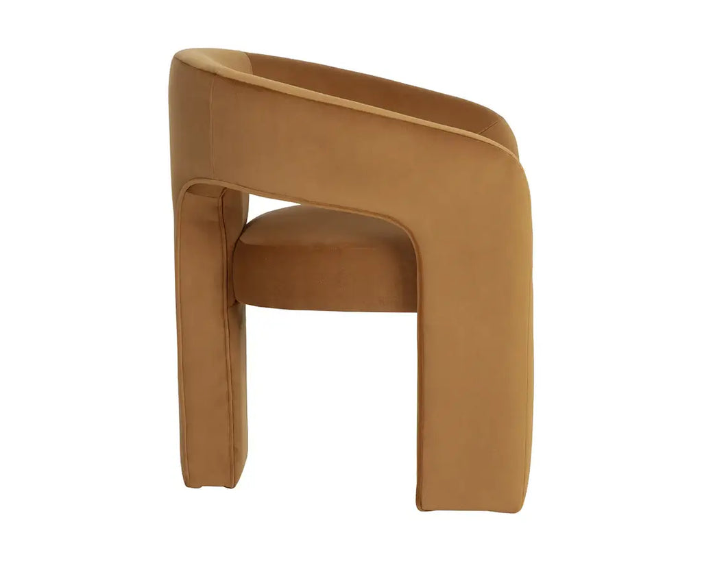 SUNPAN ISIDORE DINING ARMCHAIR - MEG GOLD 112112