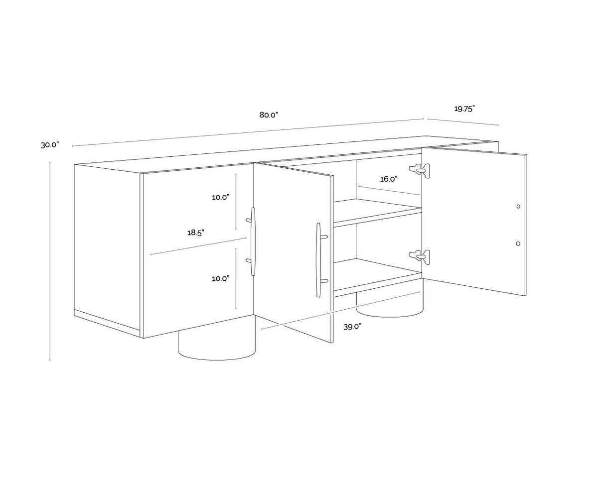 SUNPAN  KRESTEVEN SIDEBOARD 112129