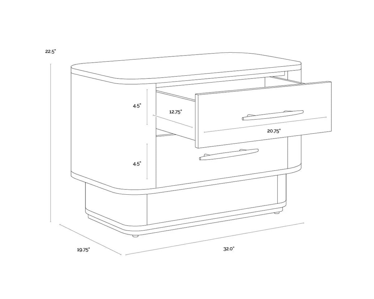 SUNPAN  EZEKIEL NIGHTSTAND 112139