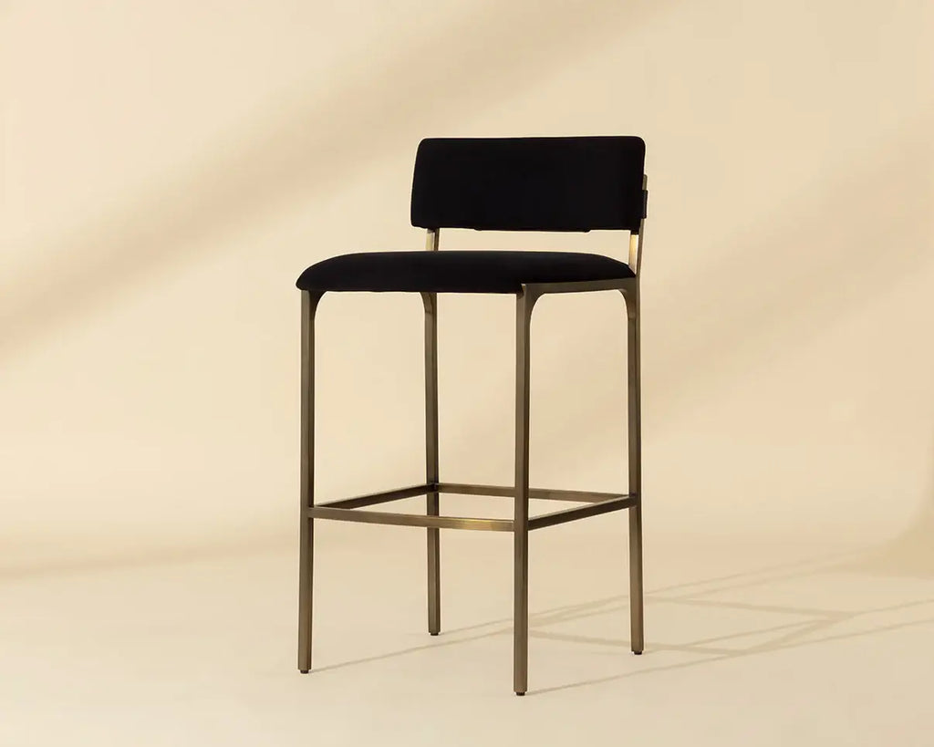 SUNPAN MORI BARSTOOL - ABBINGTON BLACK  112149
