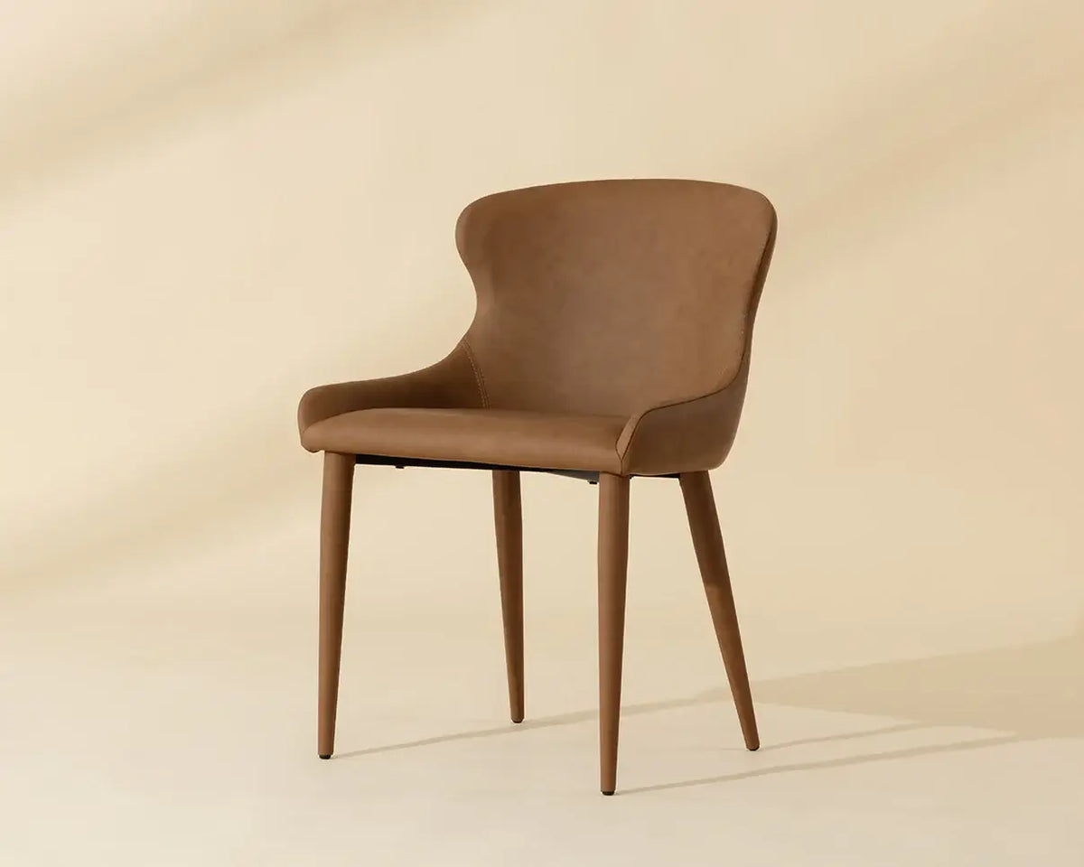 SUNPAN EVORA DINING CHAIR - MILLIKEN COGNAC SET OF TWO 112163