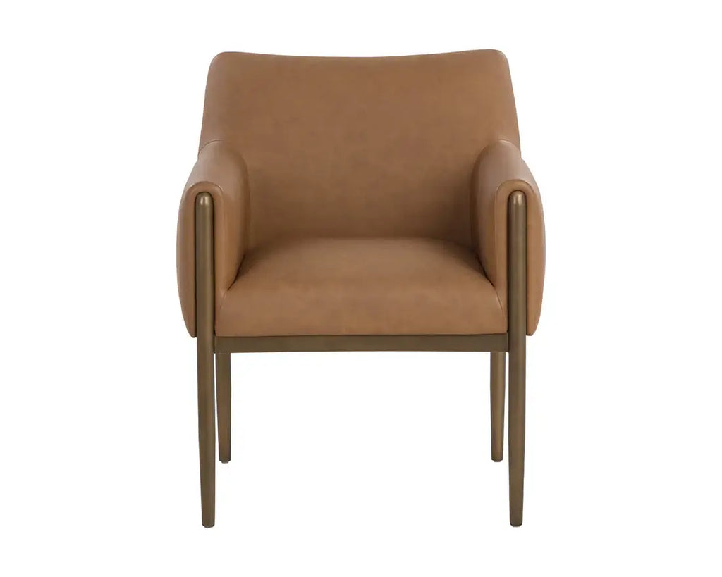 SUNPAN OLEA DINING ARMCHAIR - MILLIKEN COGNAC 112203