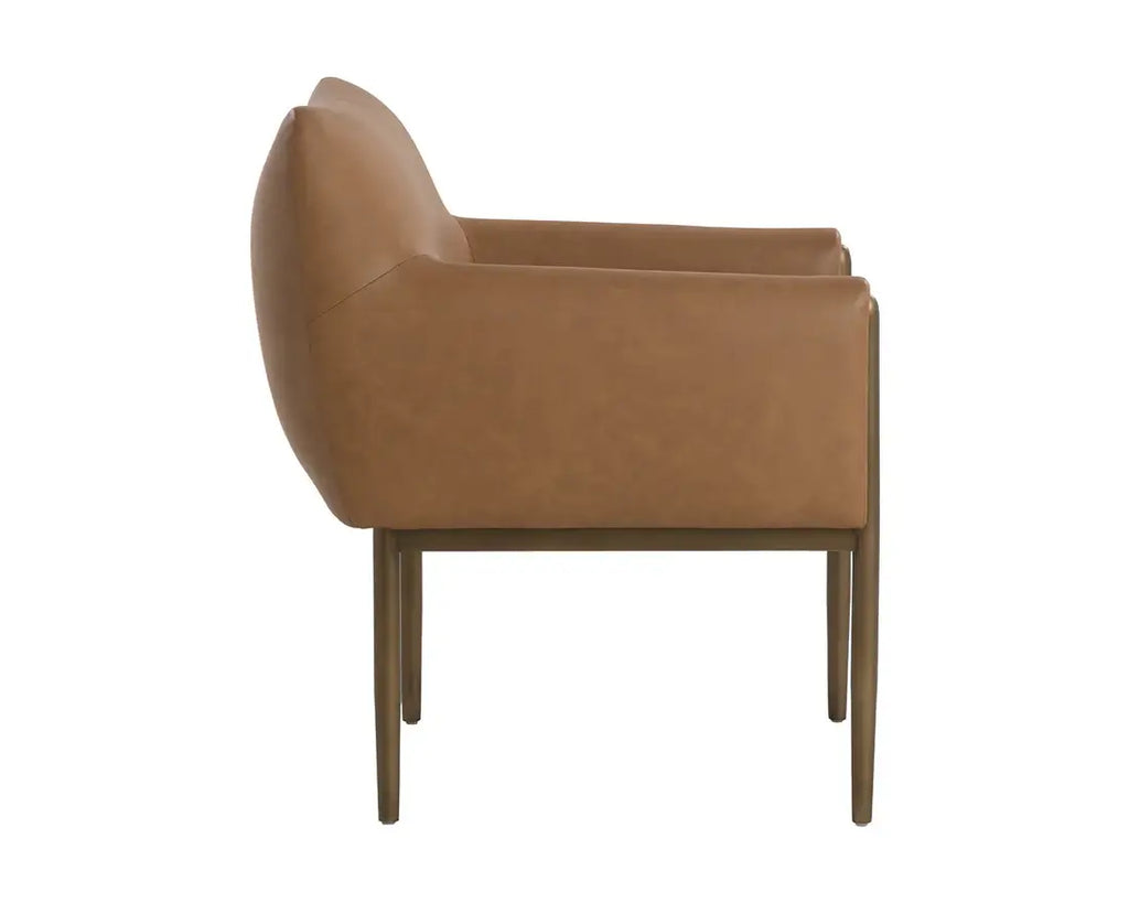 SUNPAN OLEA DINING ARMCHAIR - MILLIKEN COGNAC 112203