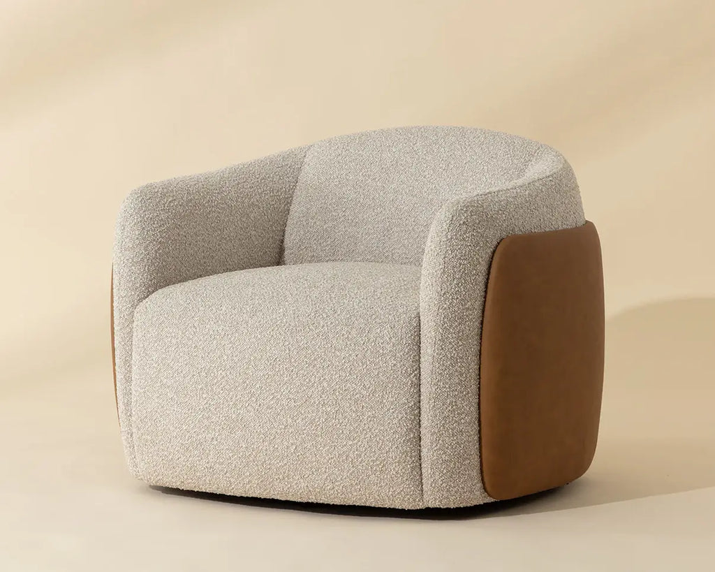 SUNPAN CARIS SWIVEL LOUNGE CHAIR - SANTA CRUZ OATMEAL 112208