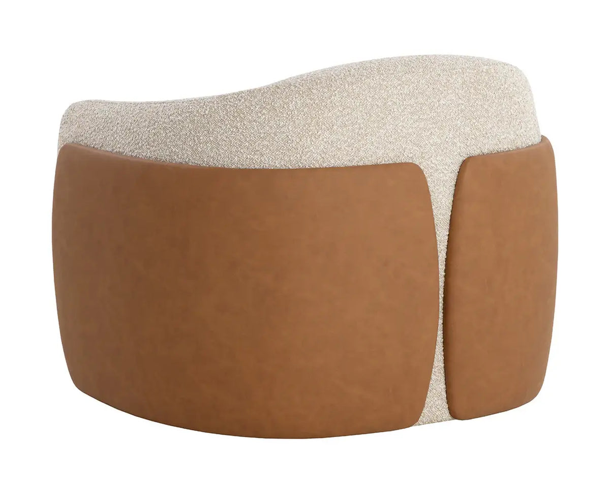 SUNPAN CARIS SWIVEL LOUNGE CHAIR - SANTA CRUZ OATMEAL 112208