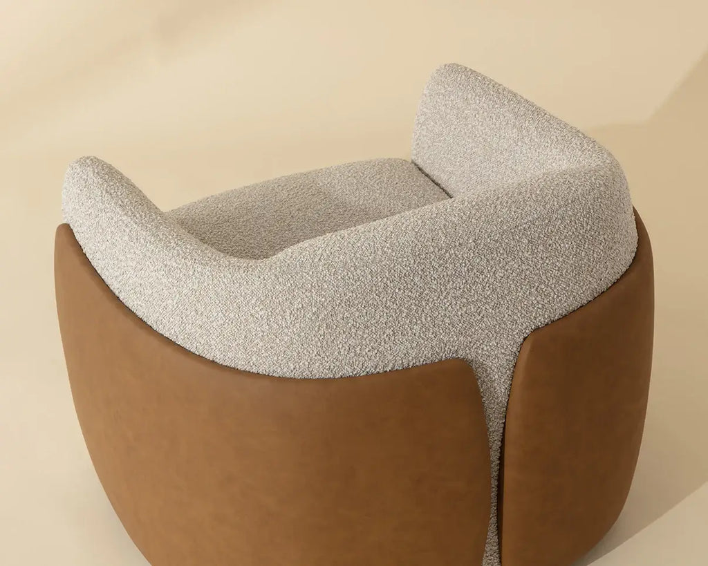 SUNPAN CARIS SWIVEL LOUNGE CHAIR - SANTA CRUZ OATMEAL 112208