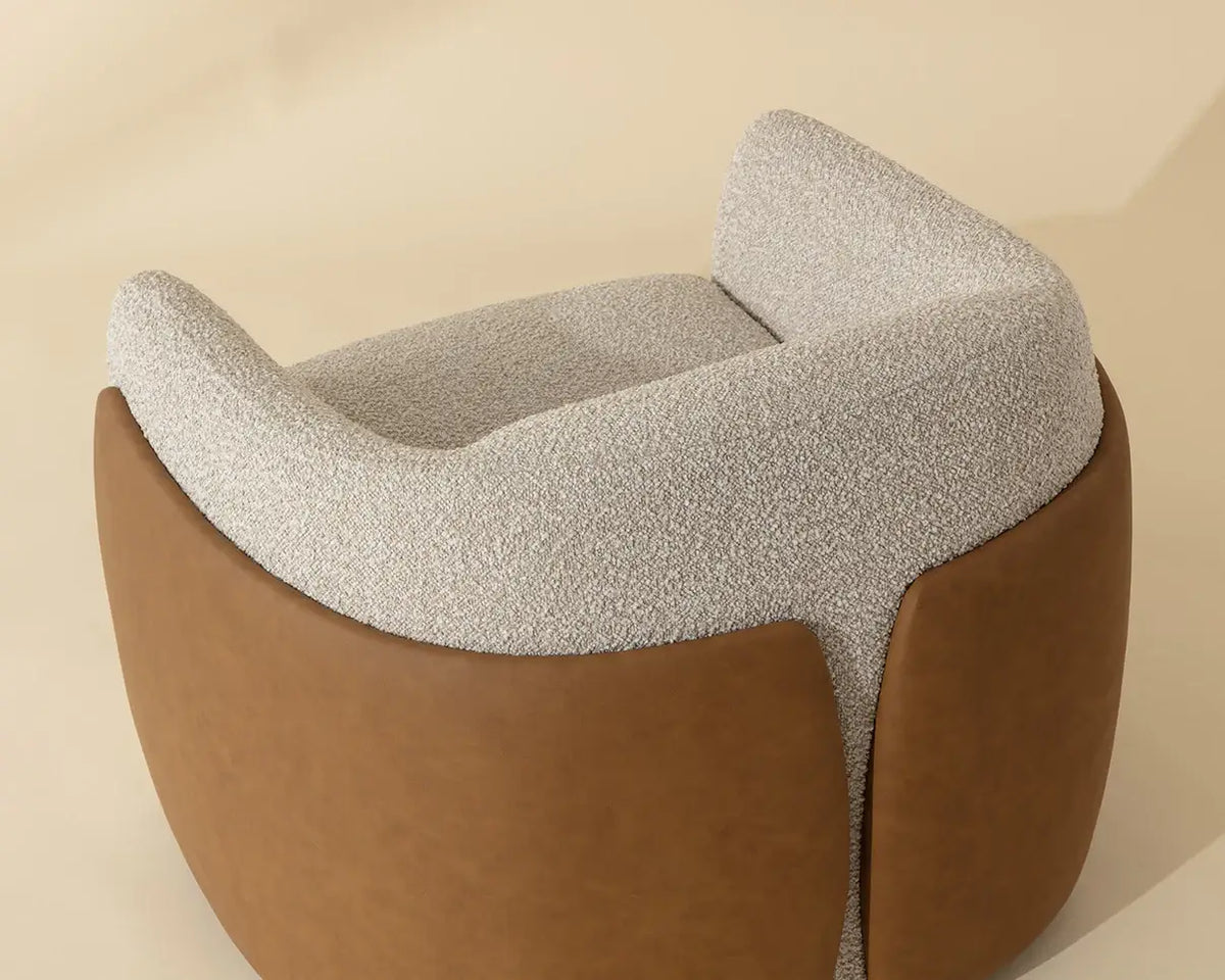 SUNPAN CARIS SWIVEL LOUNGE CHAIR - SANTA CRUZ OATMEAL 112208