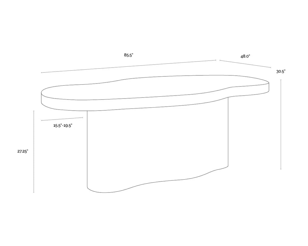 SUNPAN  IDRIS DINING TABLE - 86" 112216
