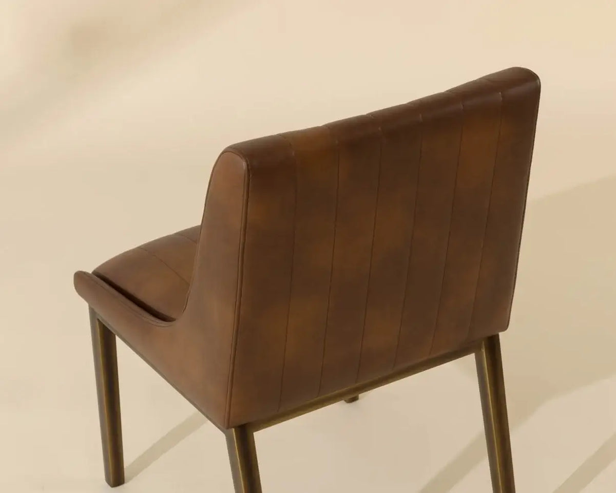 SUNPAN 112217 HALDEN DINING CHAIR COGNAC SET OF TWO
