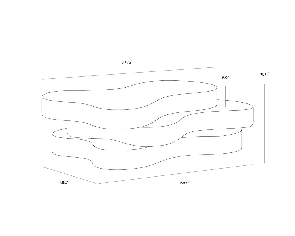 SUNPAN  GEDDES COFFEE TABLE 112222