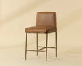 SUNPAN LATHAN COUNTER STOOL - TAN LEATHER 112227