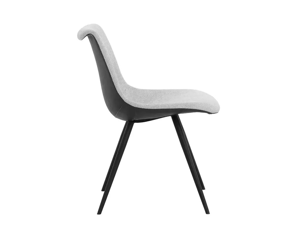 SUNPAN  LIPA DINING CHAIR - BLACK- BELFAST HEATHER GREY 112263