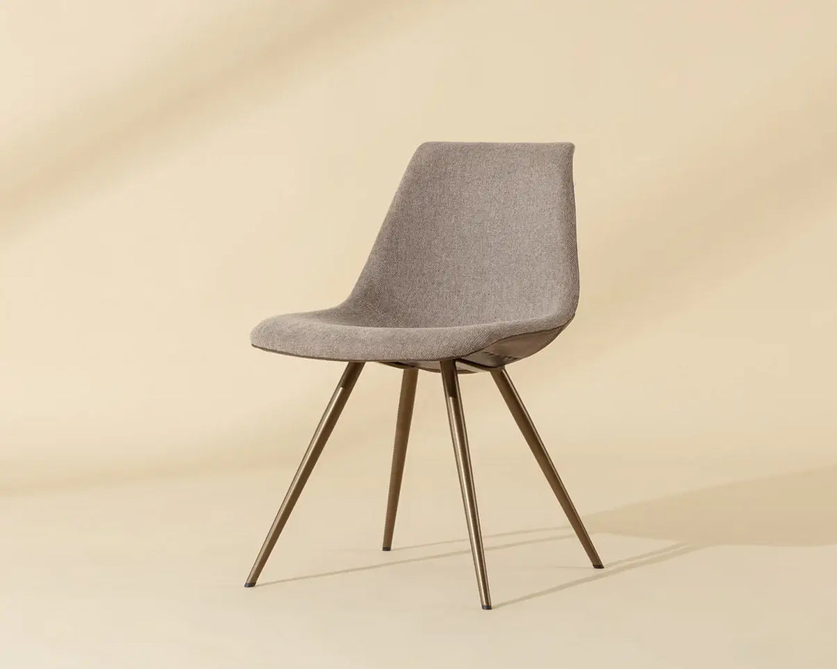 SUNPAN  LIPA DINING CHAIR - ANTIQUE BRONZE - BELFAST OYSTER SHELL 112265