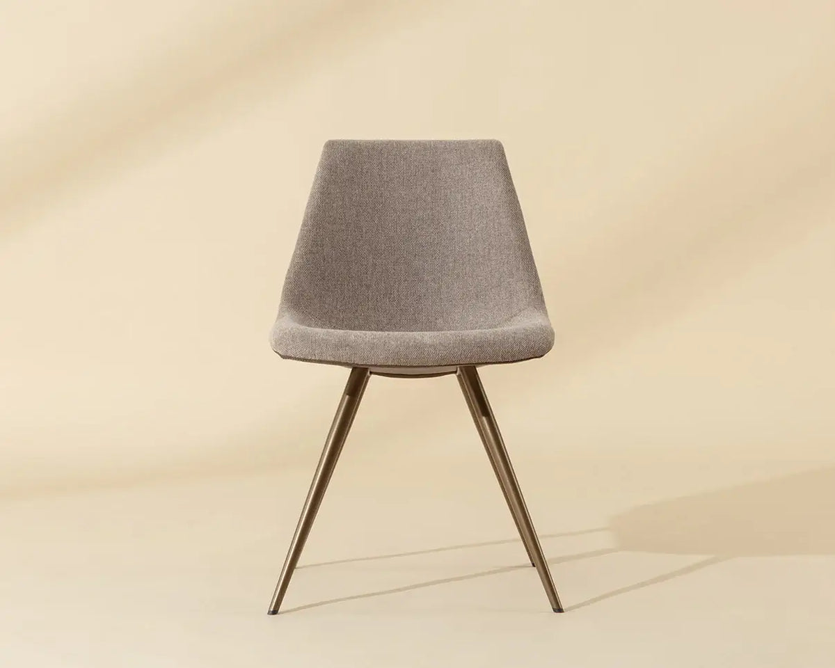 SUNPAN  LIPA DINING CHAIR - ANTIQUE BRONZE - BELFAST OYSTER SHELL 112265