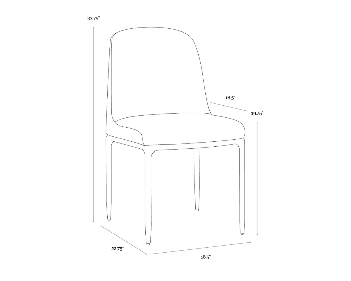 SUNPAN NESTOR DINING CHAIR- ZENITH ALABASTER SET OF TWO 112295