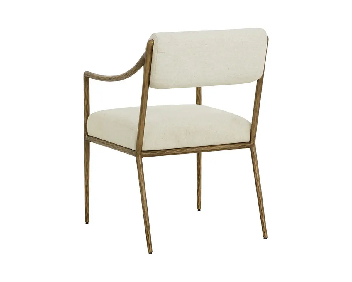 SUNPAN LETICIA DINING ARMCHAIR - GERALT LINEN 112313