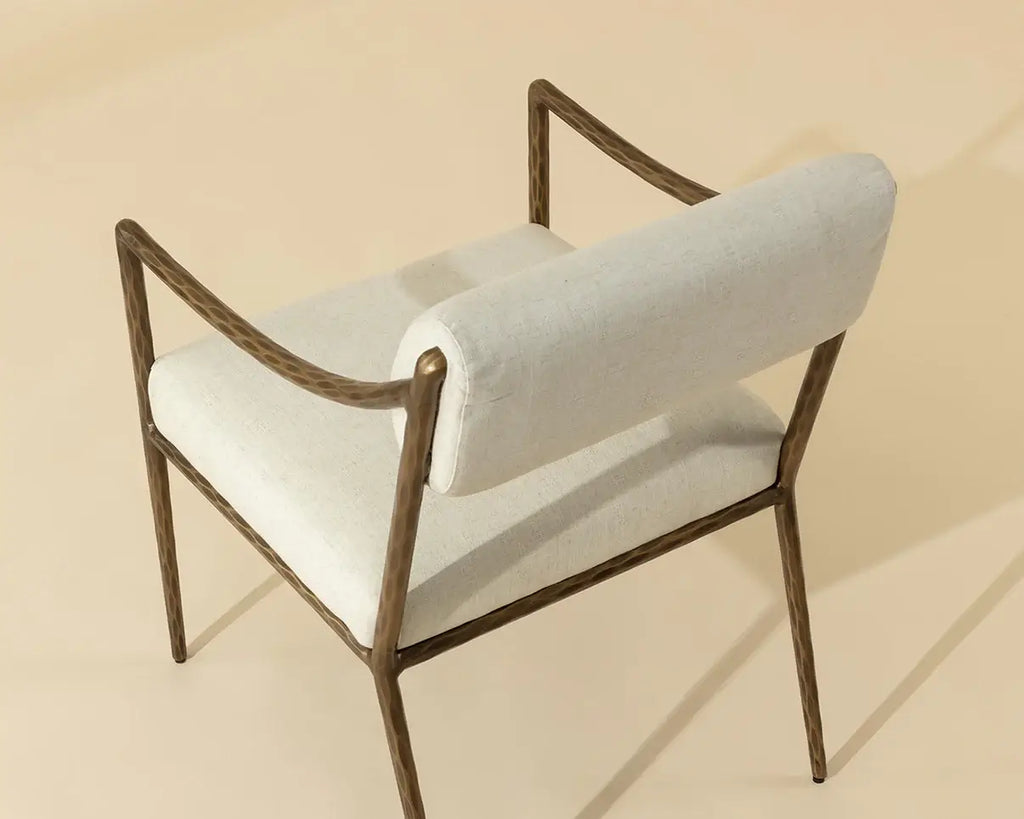 SUNPAN LETICIA DINING ARMCHAIR - GERALT LINEN 112313