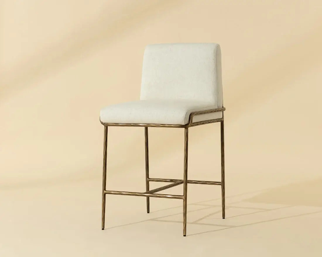 SUNPAN LATHAN COUNTER STOOL - GERALT LINEN 112314
