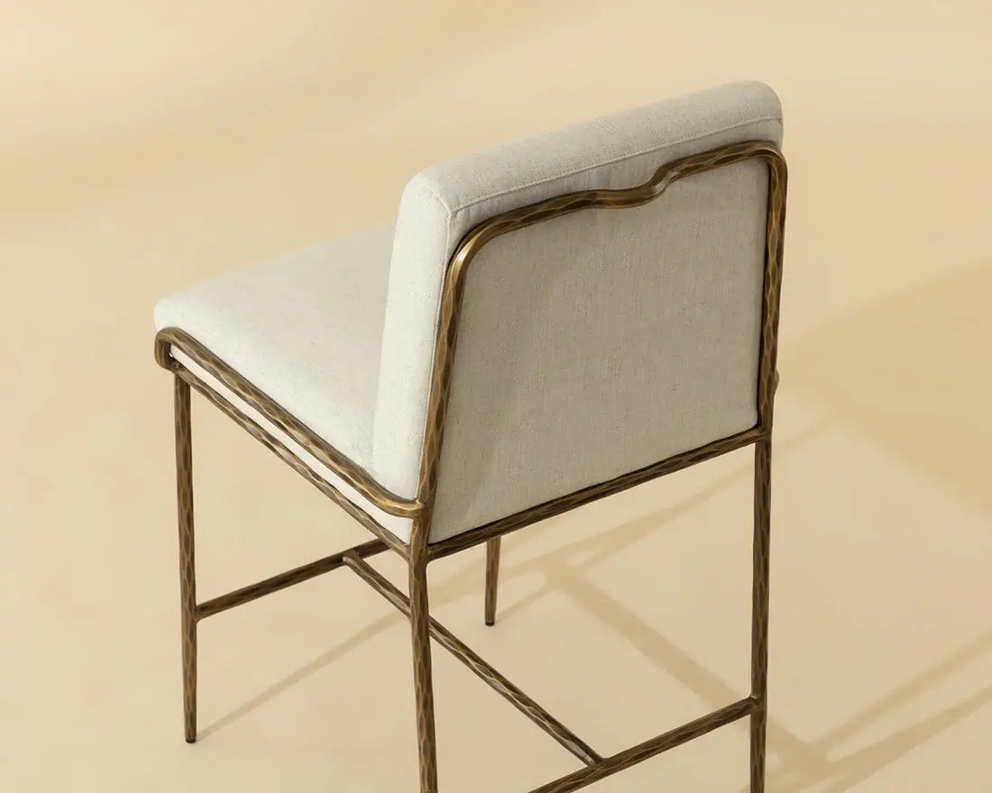 SUNPAN LATHAN COUNTER STOOL - GERALT LINEN 112314