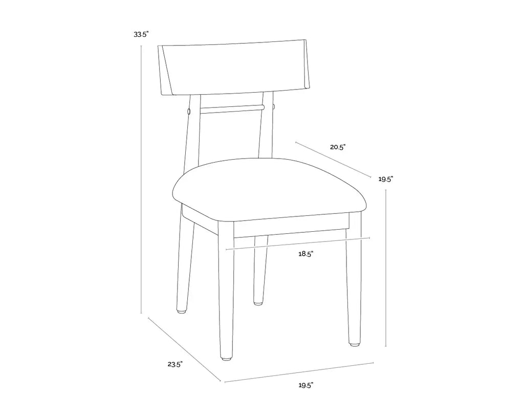 SUNPAN FLORIAN DINING CHAIR TAN SET OF TWO 112499