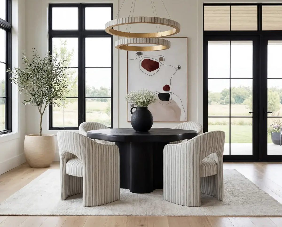 SUNPAN BELLONA DINING TABLE - COAL BLACK 112357