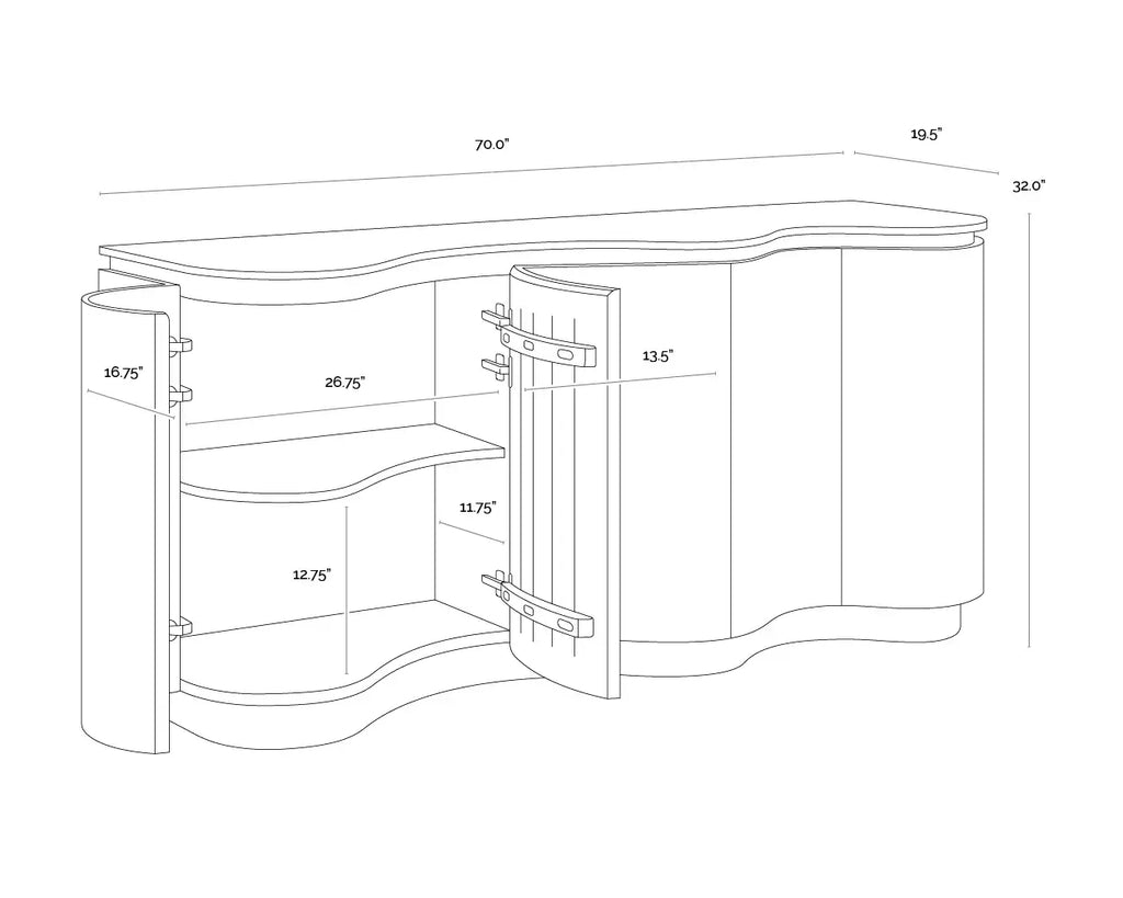 SUNPAN  FABLE SIDEBOARD 112360
