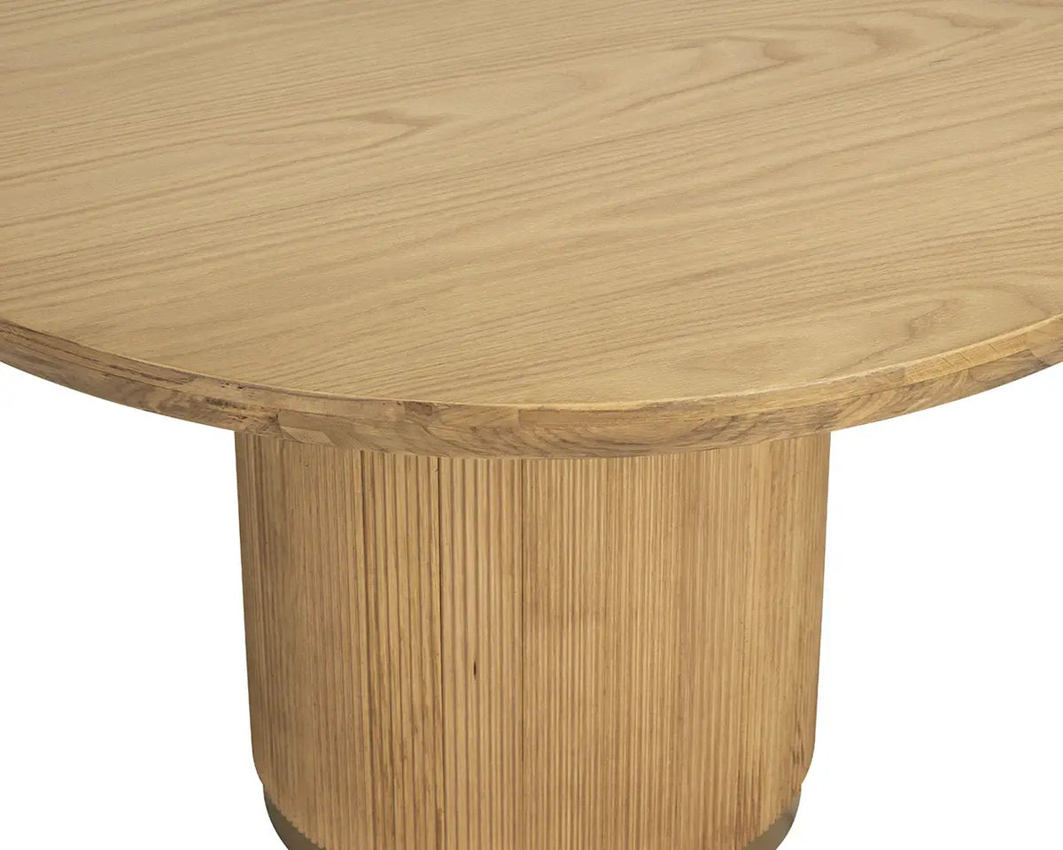SUNPAN KALLA DINING TABLE - ROUND - RUSTIC OAK - 48" 112365