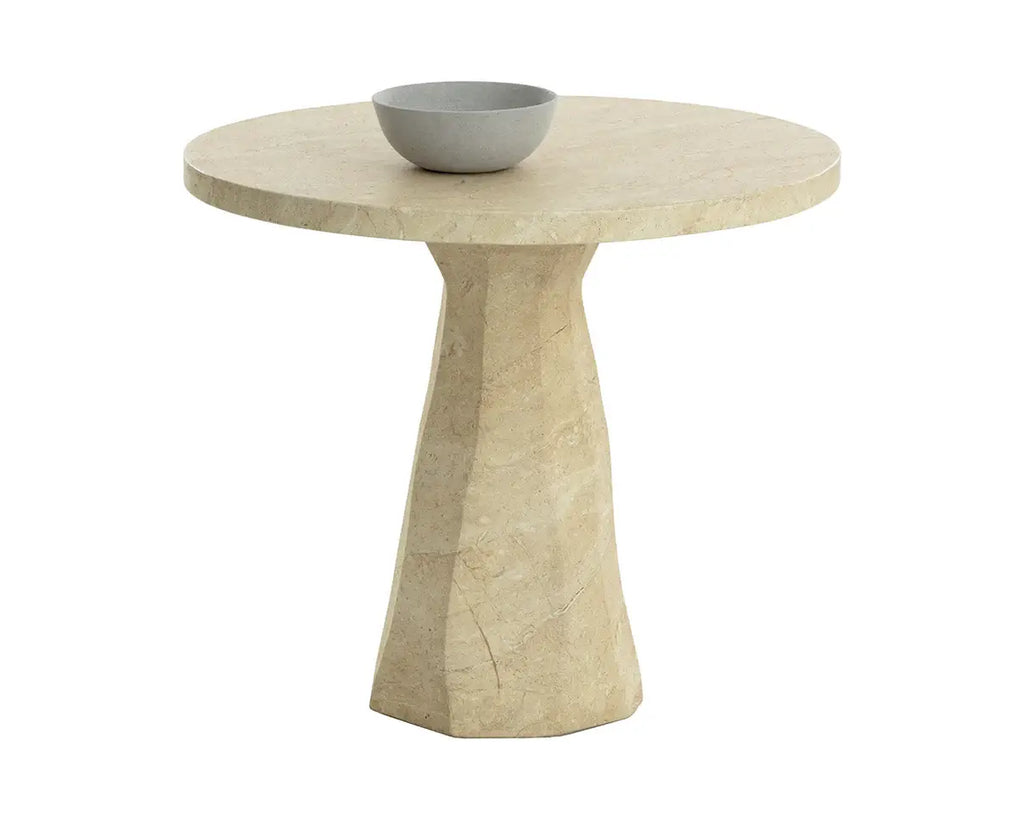 SUNPAN KLIFF BISTRO TABLE - TRAVERTINE LOOK - 34" 112371