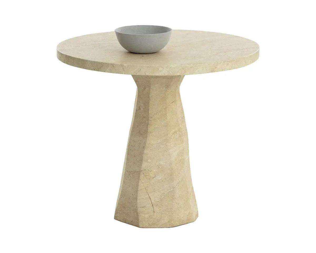 SUNPAN KLIFF BISTRO TABLE - TRAVERTINE LOOK - 34" 112371