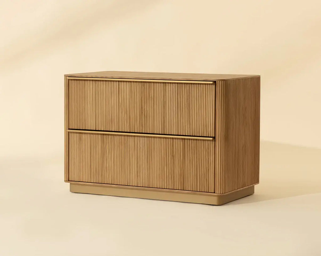 SUNPAN  KALLA NIGHTSTAND - LARGE - RUSTIC OAK 112408