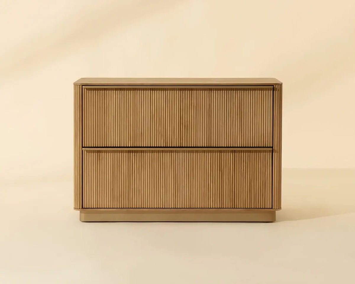 SUNPAN  KALLA NIGHTSTAND - LARGE - RUSTIC OAK 112408