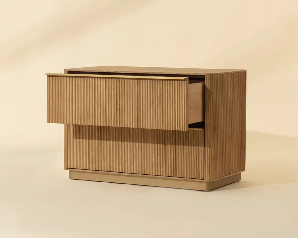 SUNPAN  KALLA NIGHTSTAND - LARGE - RUSTIC OAK 112408
