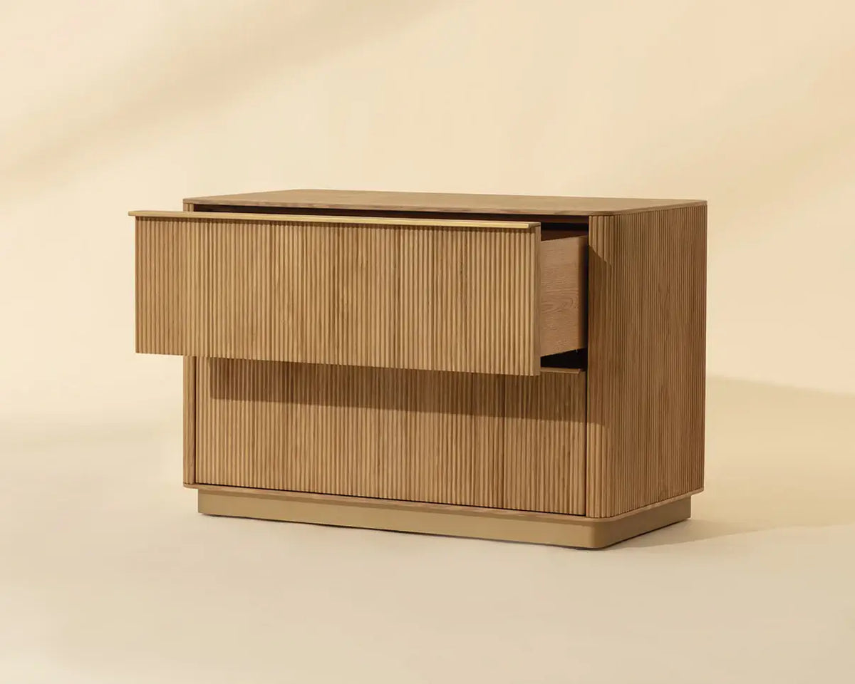 SUNPAN  KALLA NIGHTSTAND - LARGE - RUSTIC OAK 112408