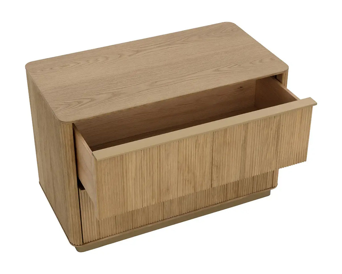 SUNPAN  KALLA NIGHTSTAND - LARGE - RUSTIC OAK 112408