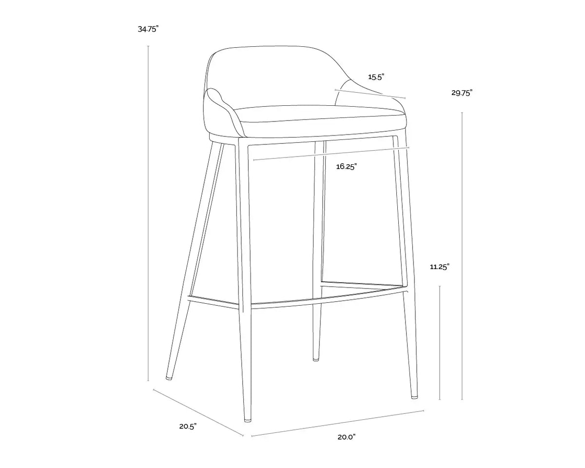 SUNPAN ASTRA BARSTOOL - IVANHOE PINE 112485