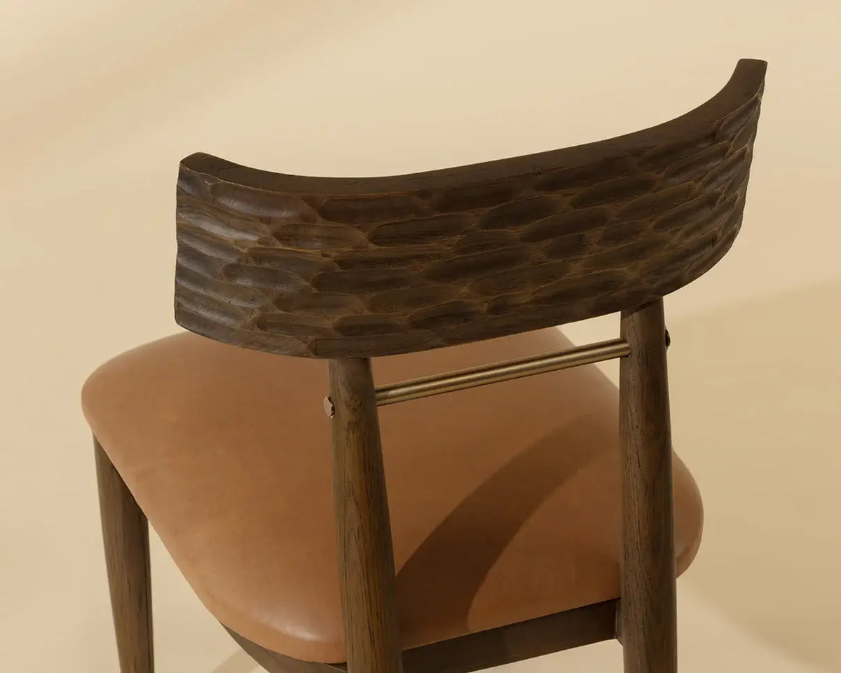 SUNPAN FLORIAN DINING CHAIR TAN SET OF TWO 112499