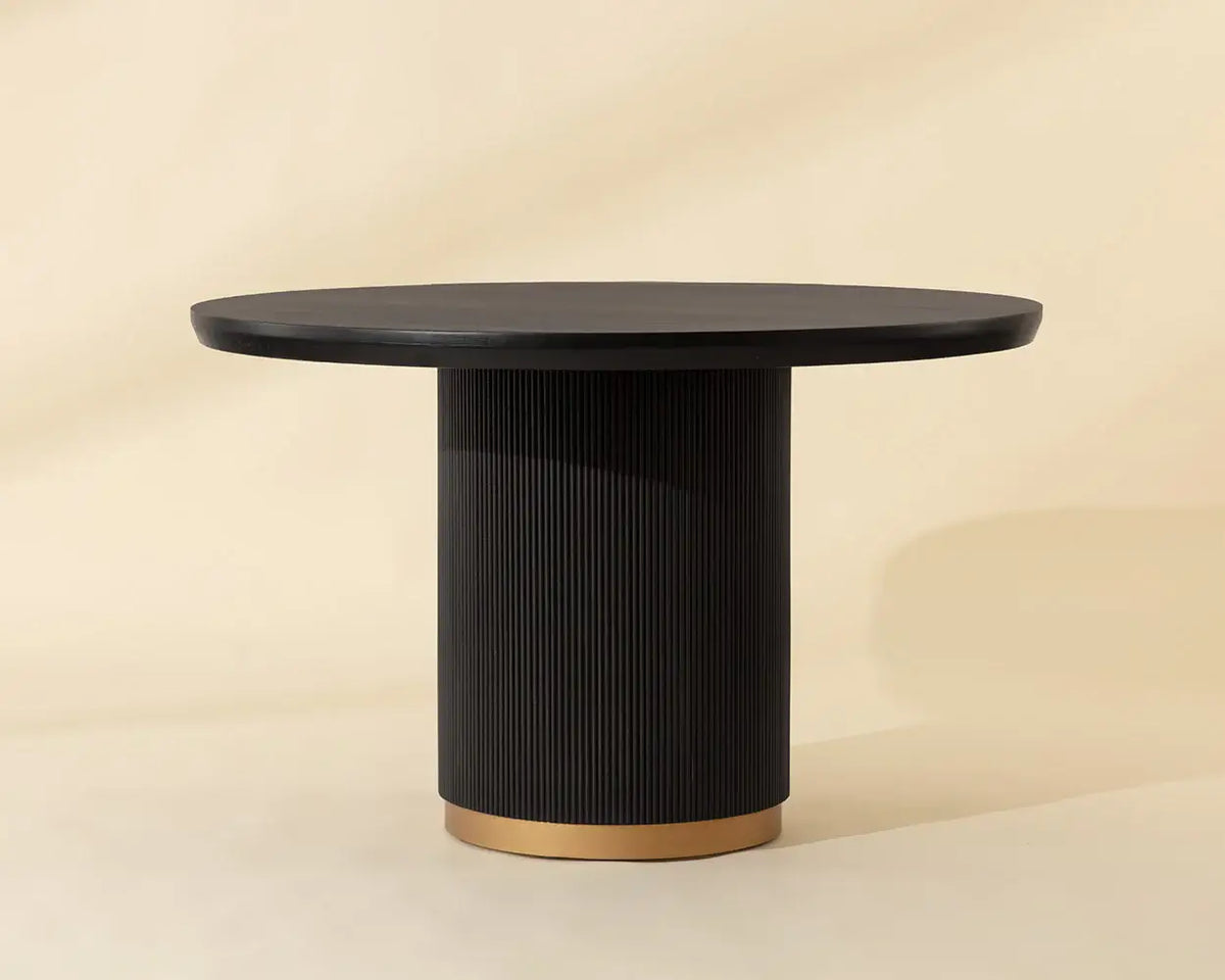 SUNPAN KALLA DINING TABLE - ROUND - CHARCOAL - 48" 112515