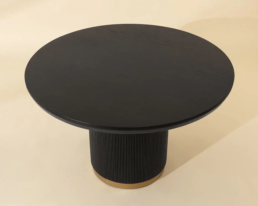 SUNPAN KALLA DINING TABLE - ROUND - CHARCOAL - 48" 112515