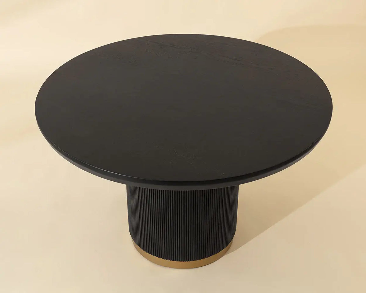 SUNPAN KALLA DINING TABLE - ROUND - CHARCOAL - 48" 112515