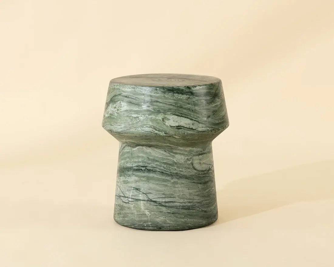 SUNPAN   BRIE END TABLE - MARBLE LOOK - SAGE 112581