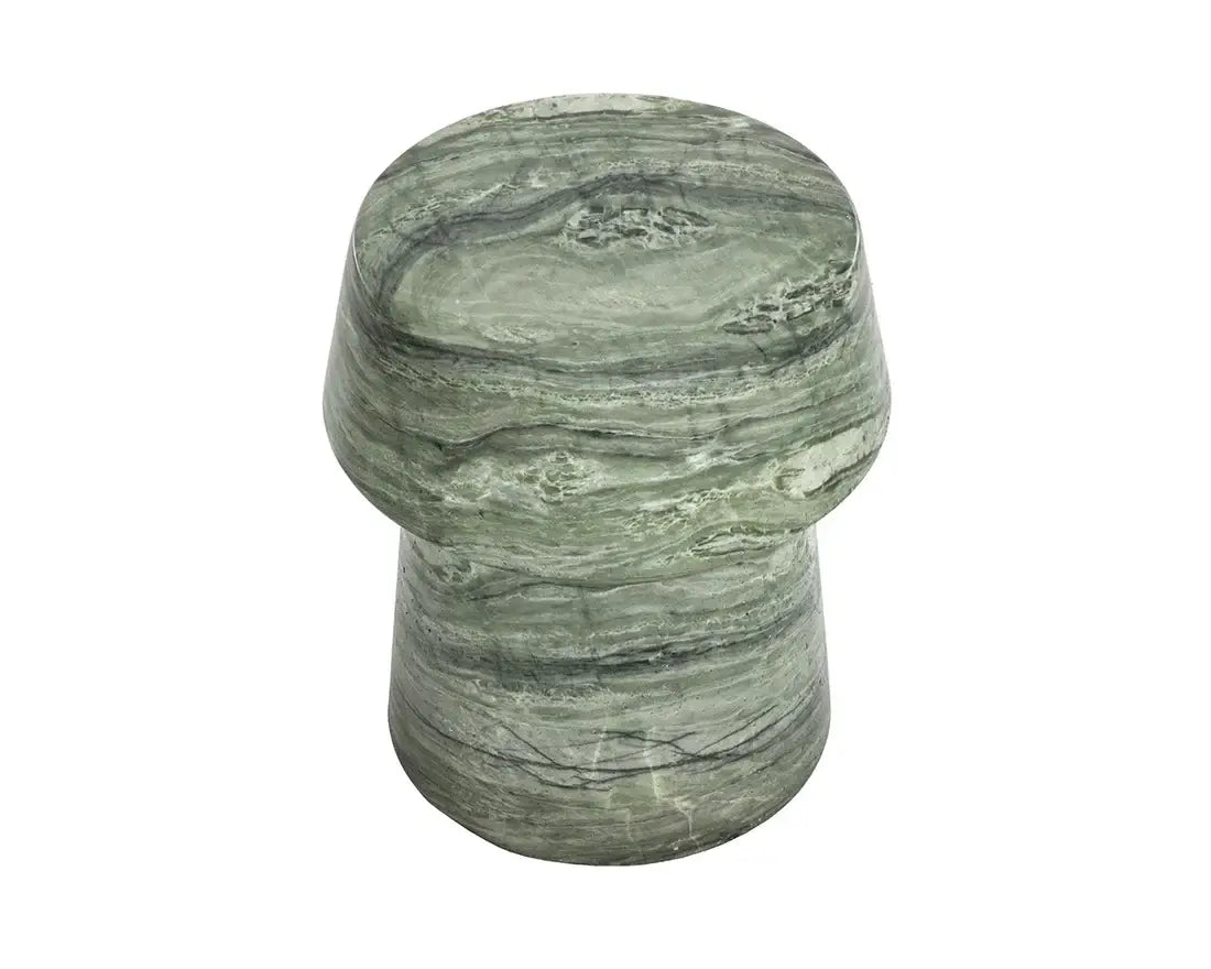 SUNPAN   BRIE END TABLE - MARBLE LOOK - SAGE 112581