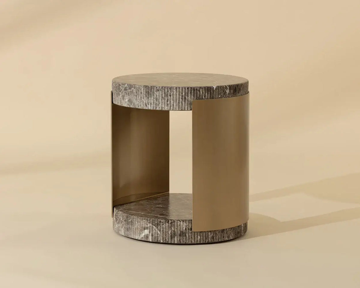 SUNPAN CAVETTE END TABLE DARK EMPERADOR 112635