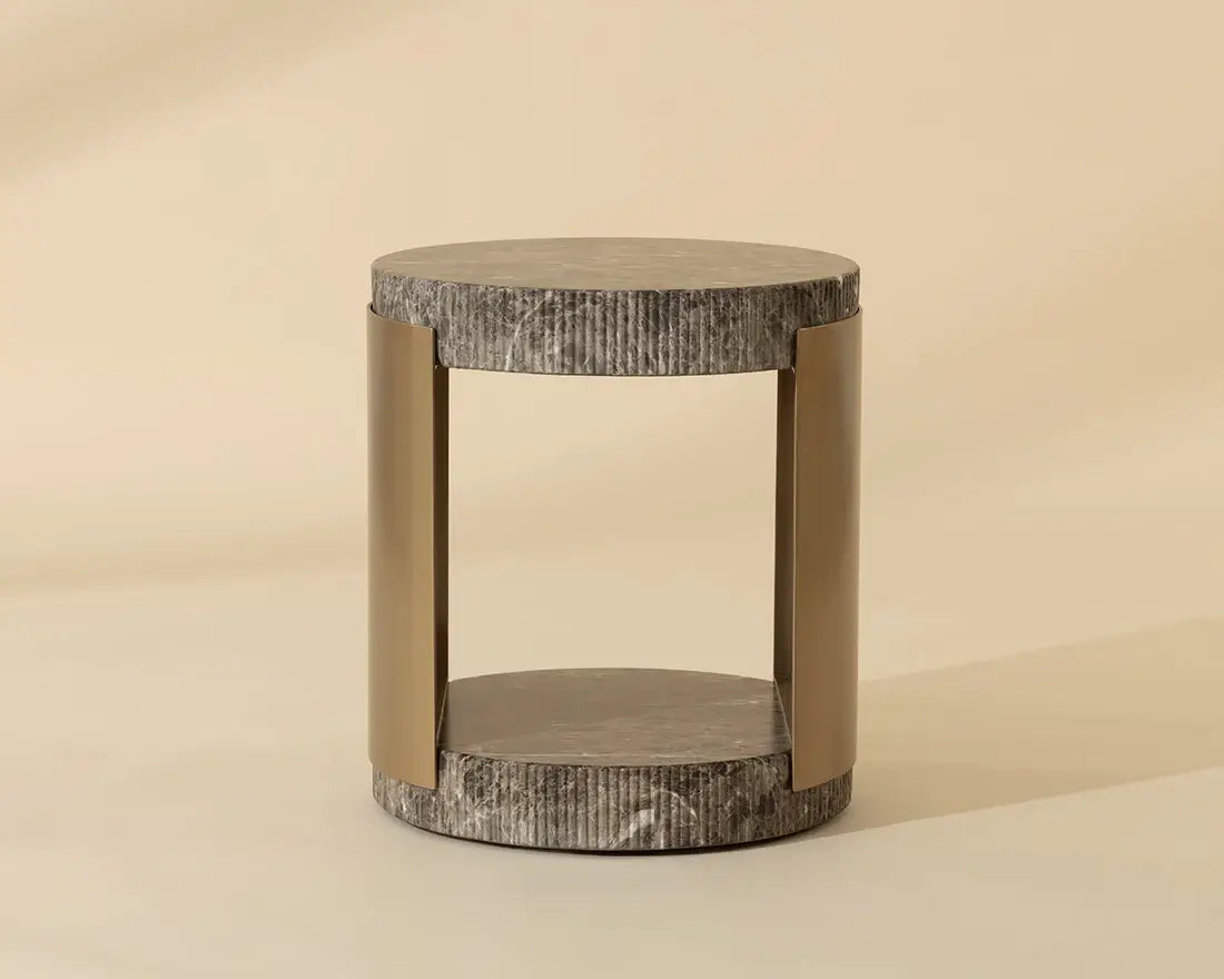 SUNPAN CAVETTE END TABLE DARK EMPERADOR 112635