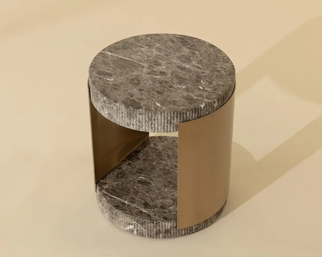 SUNPAN CAVETTE END TABLE DARK EMPERADOR 112635