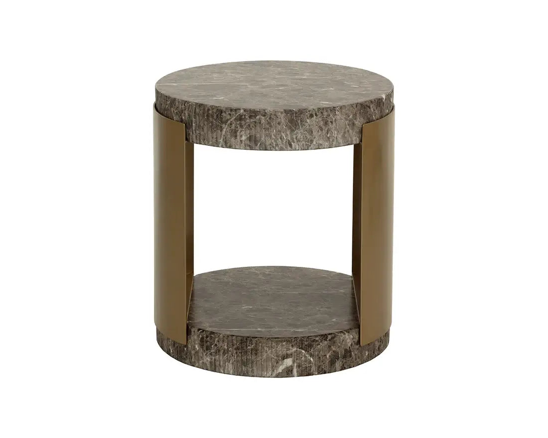 SUNPAN CAVETTE END TABLE DARK EMPERADOR 112635