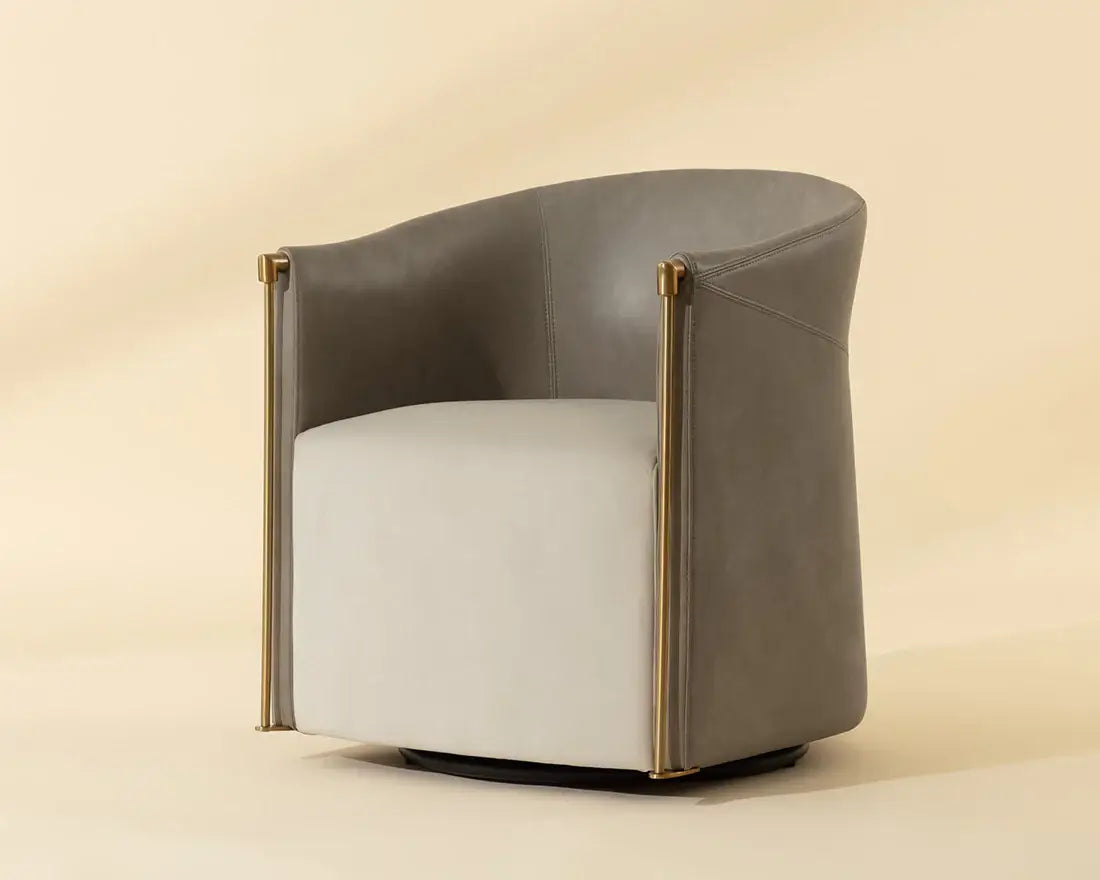 SUNPAN LEONTINE SWIVEL LOUNGE CHAIR - MEG TAUPE 112696