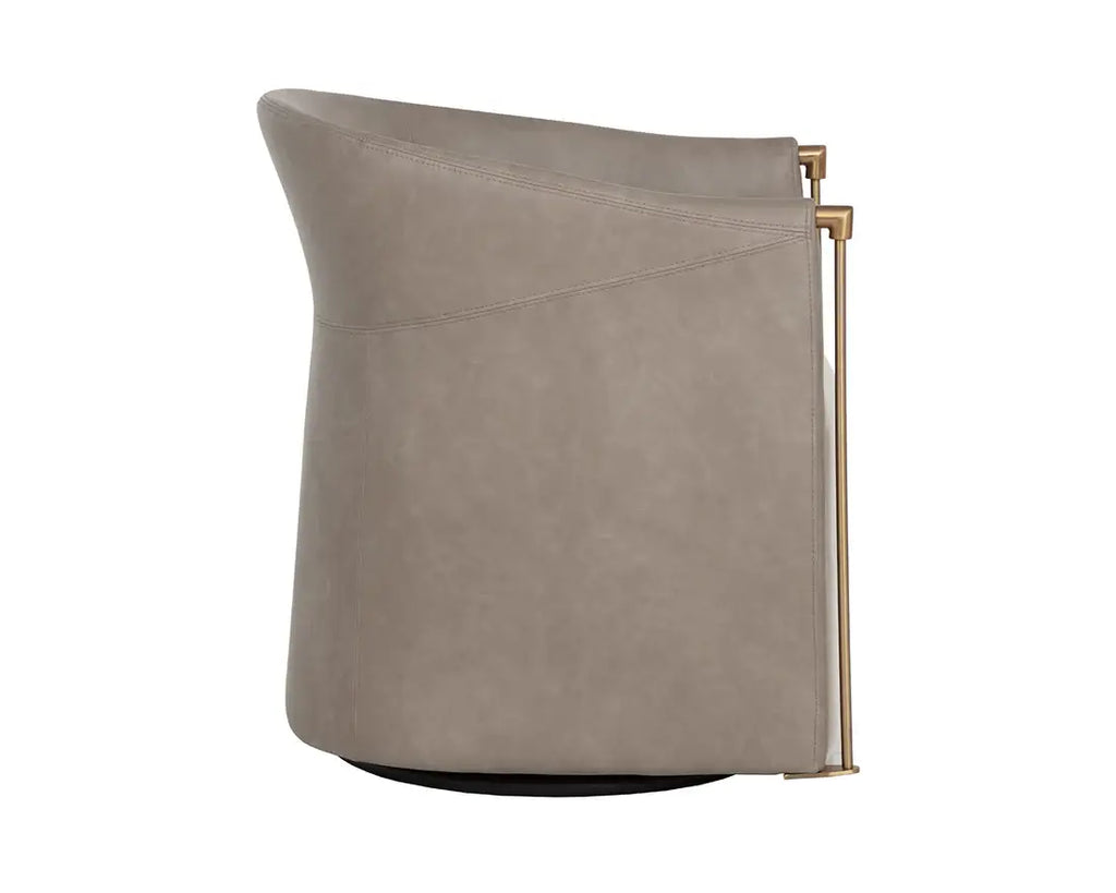 SUNPAN LEONTINE SWIVEL LOUNGE CHAIR - MEG TAUPE 112696