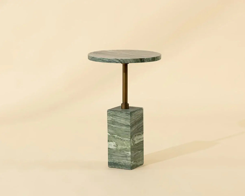 SUNPAN MIZANI END TABLE - MARBLE LOOK - SAGE 112722